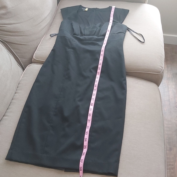 Bebe black sheath dress midi pencil cut - Picture 12 of 14